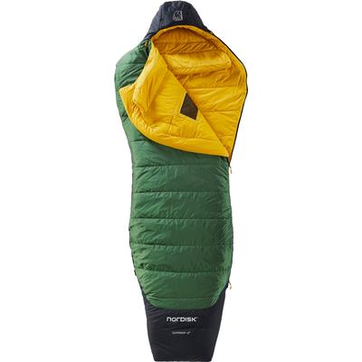 Mumienschlafsack NORDISK "Gormsson -2Â Curve" Schlafsäcke Gr. L: 220cm, Reißverschluss links, grün (artichoke green)