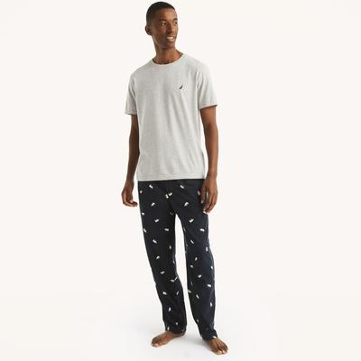 Nautica Men's Fleece Polar Bear Print Pajama Pant Peacoat, L