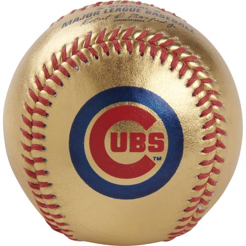 Chicago Cubs Rawlings Baseball aus goldenem Leder