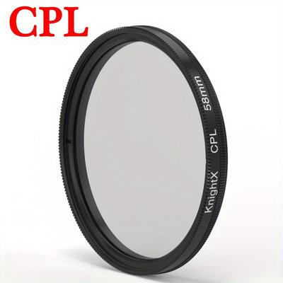 TEMU Knightx Cpl Filter Polarizer Polarizing Filter 49mm 52mm 55mm 58mm 67mm 72mm 77mm For For