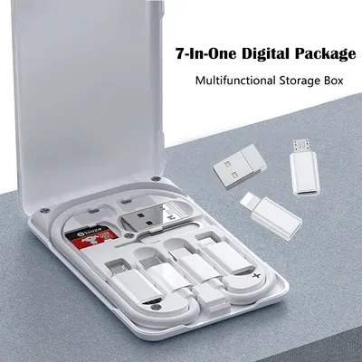 6 in 1 Multifunctional Phone Charge Cable Kit For iPhone 11 12 Pro Max XR Micro USB Cable Type C Adapter Fast Charge Cable