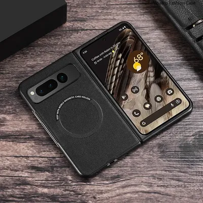 For Google Pixel Fold Magsafe PU Leather Wireless Charging Protective Back Cover Case Google Pixel 8 8 Pro/Google Pixel 7 7 Pro