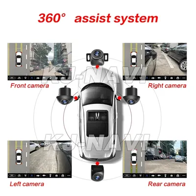 AHD 360 Kamera Auto Bird View System 4 Kamera hinten/vorne/links/rechts 3D 360 Kamera für Android Autoradio