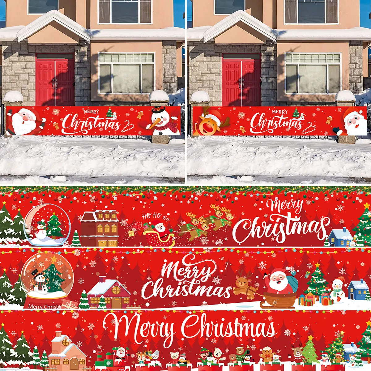 Weihnachts-Weihnachtsmann-Hängebanner 2024, Weihnachten, frohe Weihnachten, Dekoration für Zuhause, Weihnachtsgeschenke, Navidad Natal, Neujahr 2025, Image