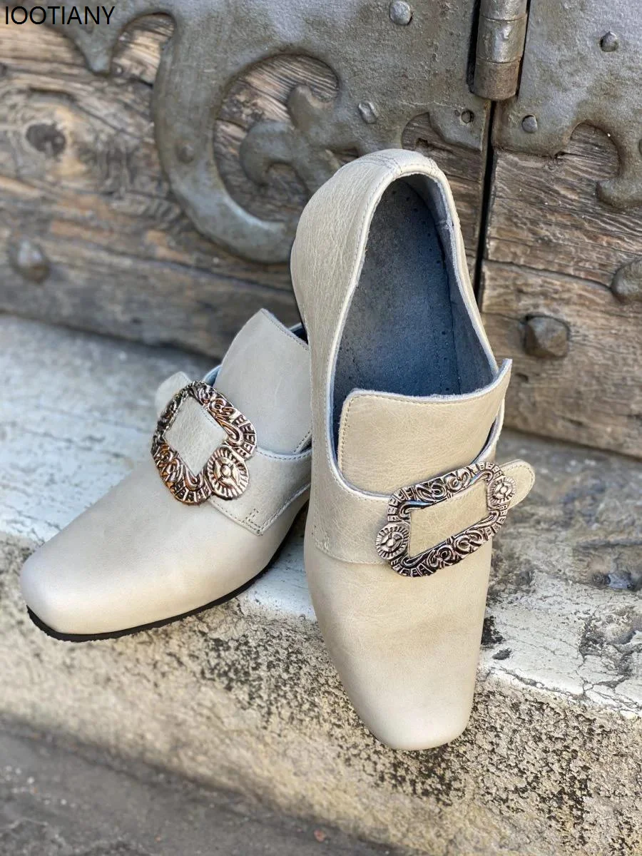 Mittelalterliche Renaissance Edle Cosplay Gehrock Schuhe Vintage 18. Jahrhundert High Heels für Unisex Halloween Fancy Theme Party Schuhe Neu
