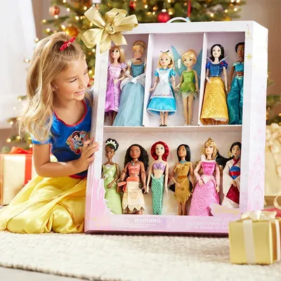 Disney Store 30cm Rapunzel Belle Mulan Merida Anna Elsa Meerjungfrau Multi Jasmin Joint Prinzessin