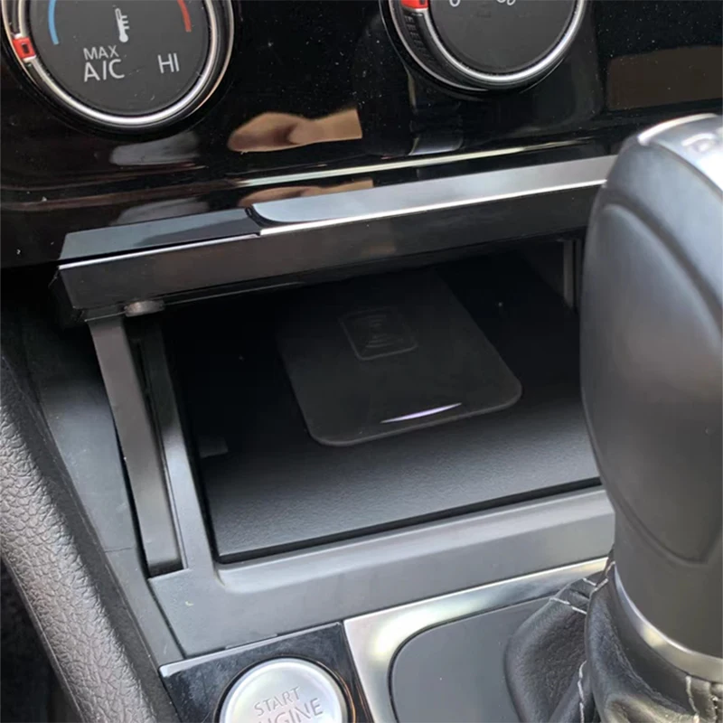 15 W kabelloses Auto-Ladegerät für Volkswagen Golf 7 MK7 2013–2019, Ladepad, Telefonhalterung, Handyhalterung, Schnellladegerät-Zubehör Image