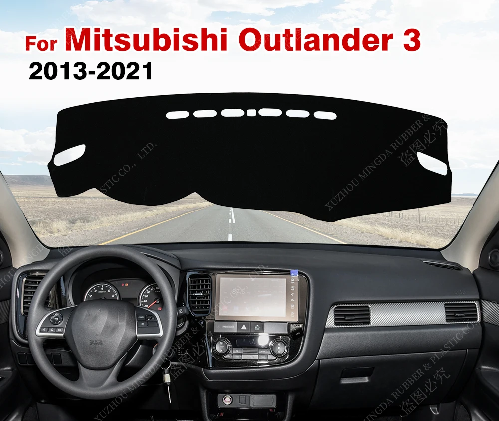 Für Mitsubishi Outlander 3 2013 2014 2015 2016 2017 2018 2019 2020 2021 Dash Matte Teppiche Auto Zubehör Auto Dashboard Abdeckung Image