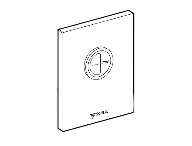 Schell WC-Betätigungsplatte EDITION ECO Zweimengenspülung, chrom, 230880699 230880699 Image