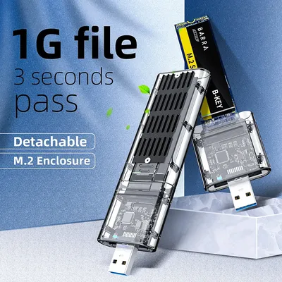 5Gbps High Speed M2 SSD CASE SATA Chassis M.2 To USB 3.0 SSD Adapter For SATA M / B Key SSD Disk Box For 2230/2242/2260/2280MM
