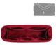 DGAZ Silk Bag Organiser Insert Fits Chanel CF Classic Flap Handbag，Silky Smooth Bag Organiser, Luxury Handbag & Purse Shaper (Wine Red, Mini 20)