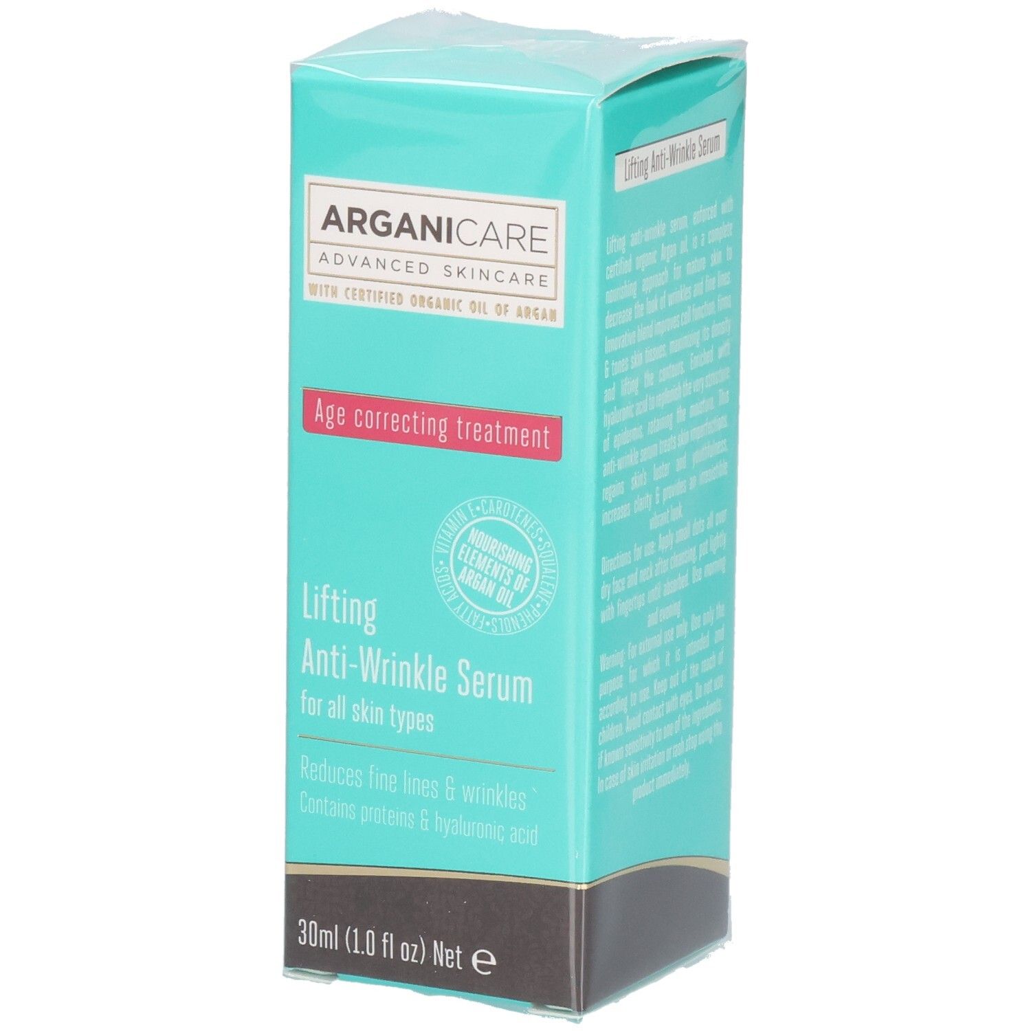 Arganicare - Siero liftante antirughe per tutti i tipi di pelle 30 ml