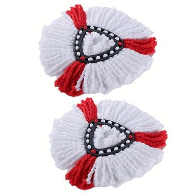 TEMU Easy-swap Triangle Mop Head Refill - Deep Clean, Compatible With Rotating Mops, Plastic/microfiber, 1pc Image