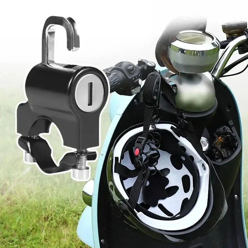 Lucchetto per casco per moto Lucchetto per casco antifurto Supporto per manubrio Accessori per lucchetto di sicurezza per moto elettrica per moto