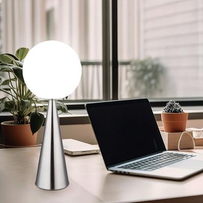 Led Tischlampe Nachttischleuchte Leselampe Wohnzimmerlampe Tischleuchte Beistelllampe, Metall Image
