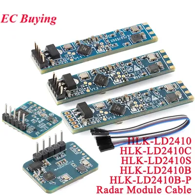 10pcs/1pc LD2410C HLK-LD2410 LD2410 LD2410B LD2410S 24G Human Presence Sensor Millimeter Wave Radar