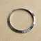 Watch 18K White Gold Bezel for Rolex Datejust 41 126334 126300 Fluted Ring