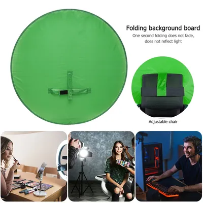 75/110cm Green Screen Fotografie Requisiten tragbares Hintergrund tuch für Youtube Video Studio einfache faltbare Reflektor Hintergrund