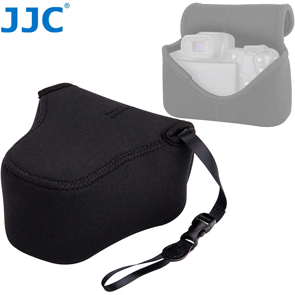 JJC Schwarze ultraleichte Neopren-Kameratasche für Fujifilm X100V X100VI X-E4 X-T100 X-T30 X-T20 X-T10 Canon Sony Nikon Panasonic Image
