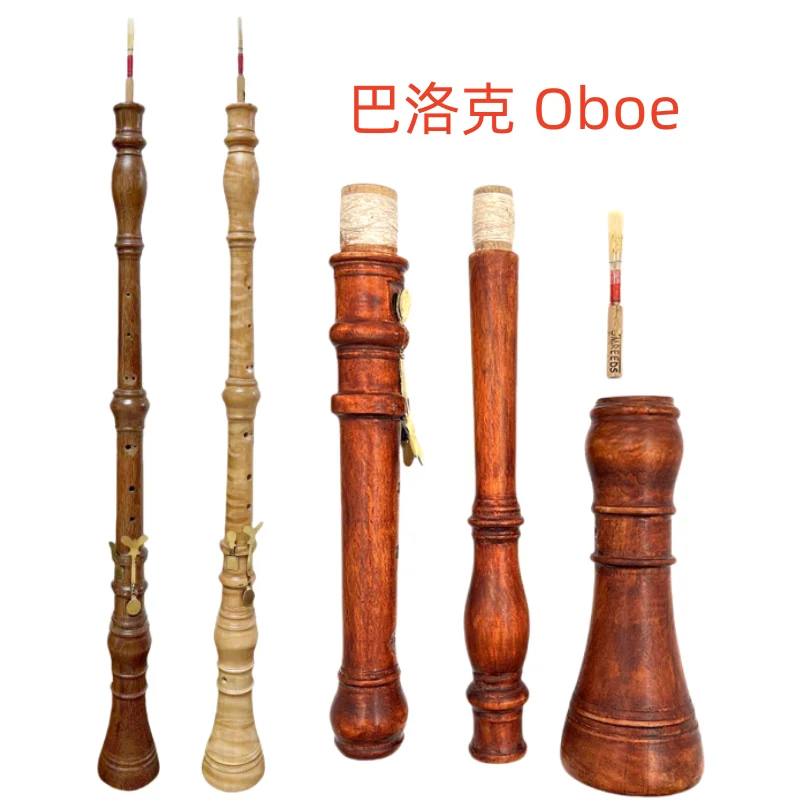 Kopie der Barock Oboe A-415 hz, Flammen Ahorn Holz Oboe Image