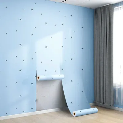 Mehr klebrige Tapete von zu Hause Sterne wasserdichte große Fläche Wohnzimmer Schlafzimmer Fernsehen Haushalt Schmuck Metope Tapete Image