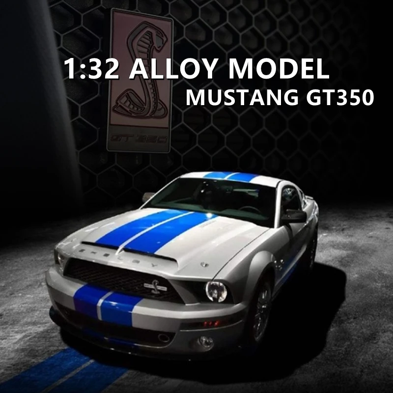 1:32 Ford Mustang Shelby GT350 Legierung Sportwagen Modell Druckguss & Spielzeug Fahrzeuge Metall Spielzeug Auto Modell Simulation Sammlung Geschenk Image