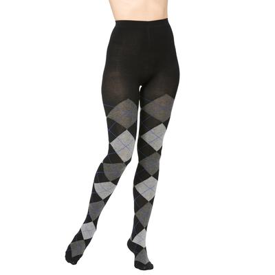 Plus Size Women's MeMoi Sweater Tights by MeMoi in Argyle (Size 3X-4X)