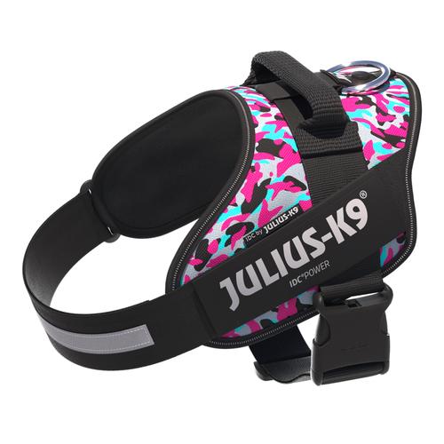 Julius-K9 IDC Powergeschirr Rosa & Grau Größe L: Brustumfang 63 - 85 cm Hund