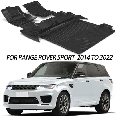 For Range Rover Sport L494 2014-2022 Car Floor Mats All-Weather TPE Foot Mats Odorless Pad Waterproof Tray Interior Accessories