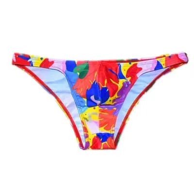Half Hips Swimwear Men Swim Briefs Slip Sexy Super Low Waist Bikini Swimsuit Man Swimming Trunks Beach Shorts Men's Bathing Suit