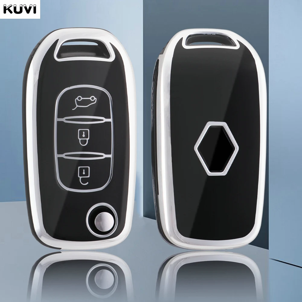 TPU Auto Flip Chiave Della Copertura Della Cassa Borsette Per Renault Kwid 2023 Kadjar Captur Megane Sandero Stepway Logan Clio 5 2022 Arkana 2020 2021
