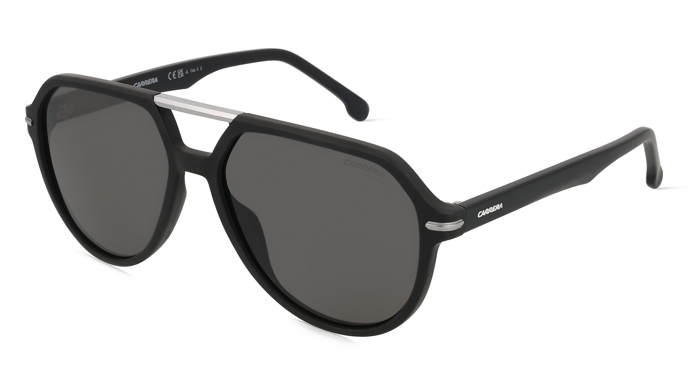 Carrera 315/S Herren-Sonnenbrille Vollrand Pilot Kunststoff-Gestell, schwarz