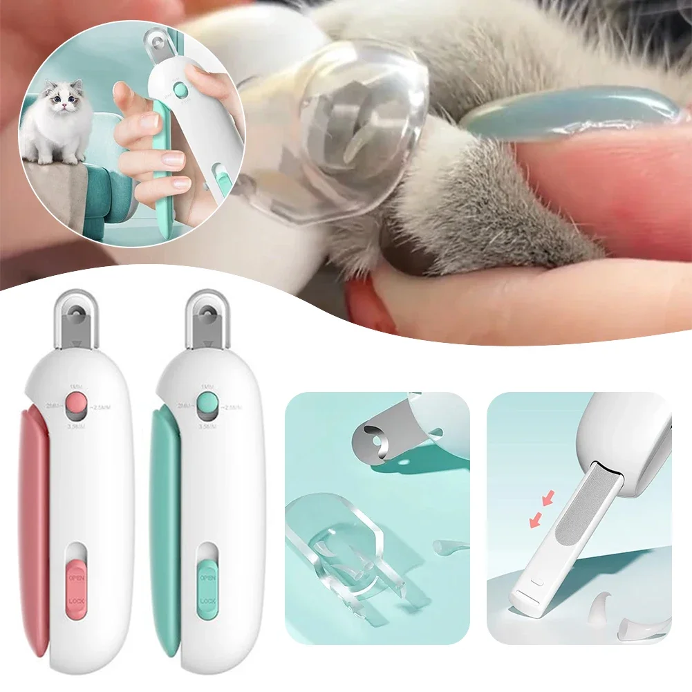 Professionelle Haustier Katze Nagelknipser mit Sicherheitsschloss Katze Hund Nagelknipser Cutter Haustier Klaue Trimmer Welpen Kätzchen Pflege Pflege Werkzeug Image