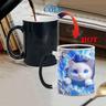 Magic Mug, Cat Magic Mug Magic 3D Illusion Ceramic Gift Coffee Mug, 11 oz Magic Color Changing Coffee Mug Cup, Cute Xmas Gift Mug for Cat Magic Mug Lover