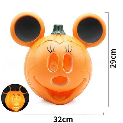 Halloween Pumpkin Decorations Outdoor Garden Decorations LED Lantern Scene Layout With Many Expressions Funny Pumpkin Lantern Decoration Easter Hollow Big Pumpkin Glowing