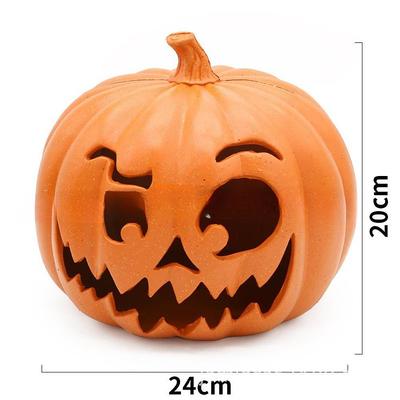 Halloween Pumpkin Decorations Outdoor Garden Decorations LED Lantern Scene Layout With Many Expressions Funny Pumpkin Lantern Decoration Easter Hollow Big Pumpkin Glowing