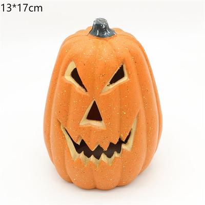 Halloween Pumpkin Decorations Outdoor Garden Decorations LED Lantern Scene Layout With Many Expressions Funny Pumpkin Lantern Decoration Easter Hollow Big Pumpkin Glowing