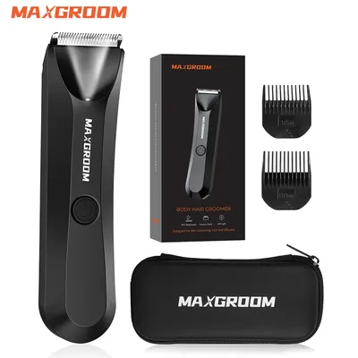 MAXGROOM Shaver for Men Ball Trimmer for Groin Pubic Grooming Body Hair Trimmer Replaceable Ceramic