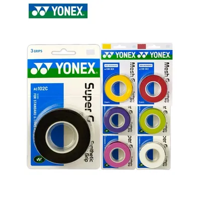 YONEX 3 Grips/Pack Cloth AC102 AC102EX 102C Hand Glue Tennis Badminton Racket Professional Anti-slip