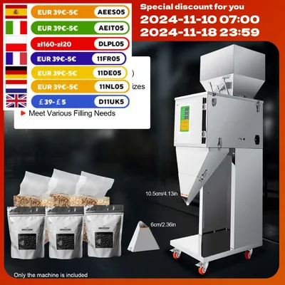 10-999g Weighing Machine Stainless Steel Fast Quantitative Filling Machine 2g (Depending on the