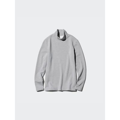 Uniqlo - Heattech Ultra Warm High Neck T-shirt - Grey - XXS