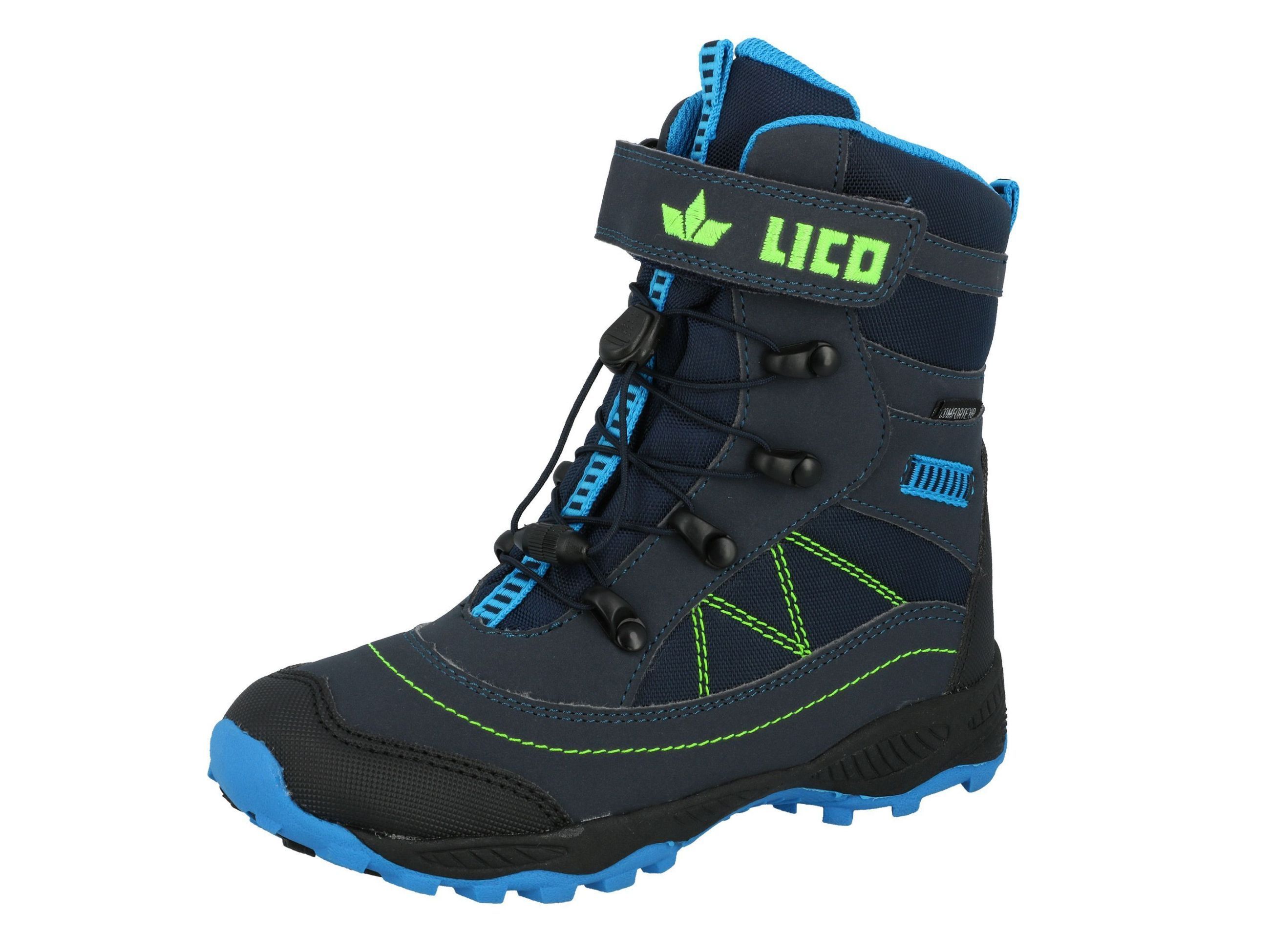 Winterboots LICO "Winterboot Sundsvall VS", Gr. 34, blau, Synthetik, Schuhe Image