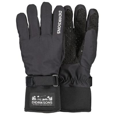 Didriksons - Kid's Lovas Five Finger Glove 2 - Handschuhe Gr 6 grau/schwarz Image