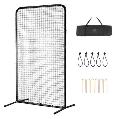 VEVOR L Screen Baseball for Batting Cage Body Protector Portable Batting Screen for Pitchers Protection