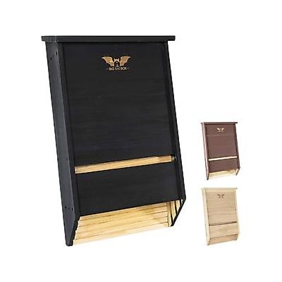 WildYard 3 Chamber Big Bat Box House, 27x 15.5 x 6.5-in, Black