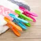 24Pcs Plastic Clothespin Sun Clothes Small Clip Travel Plastic Clip Drying Clothespin Fixed Clothes