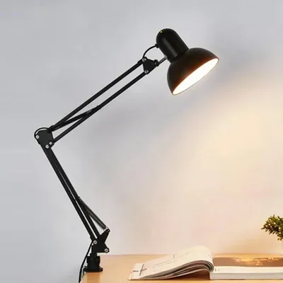 Eye protection Reading Small Book Lamp Foldable Telescopic Clip on Light Night light Bedroom Office Study Room Desk Lamp