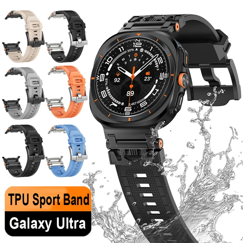Sportarmband ohne Lücken für Samsung Galaxy Watch Ultra 2025, TPU-Band, Ersatzarmband für Samsung Galaxy Ultra 47 mm, Zubehör Image