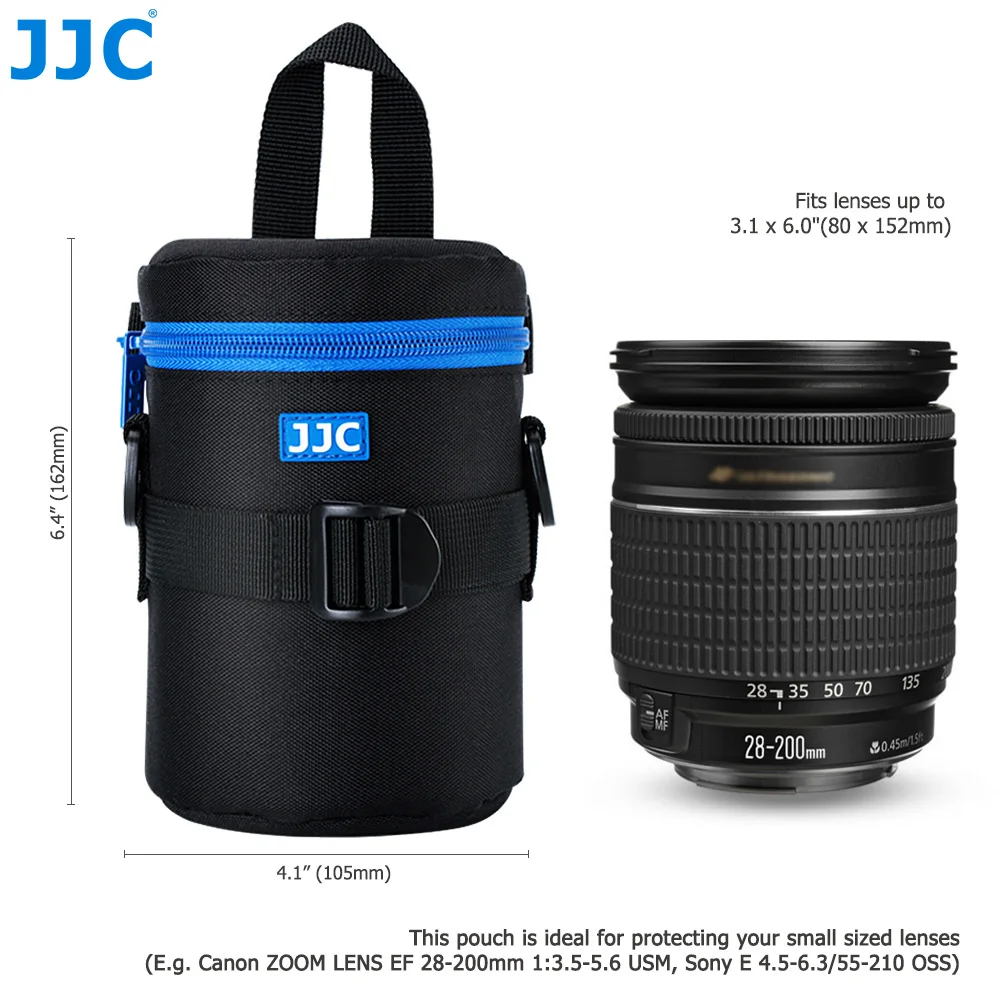 Jjc objektiv tasche für canon EF-S 17-55mm 17-85mm ef 35mm rf 85mm f2 nikon AF-S 18-200mm 18-105mm 18-300mm 55-200mm sony 55-210mm Image