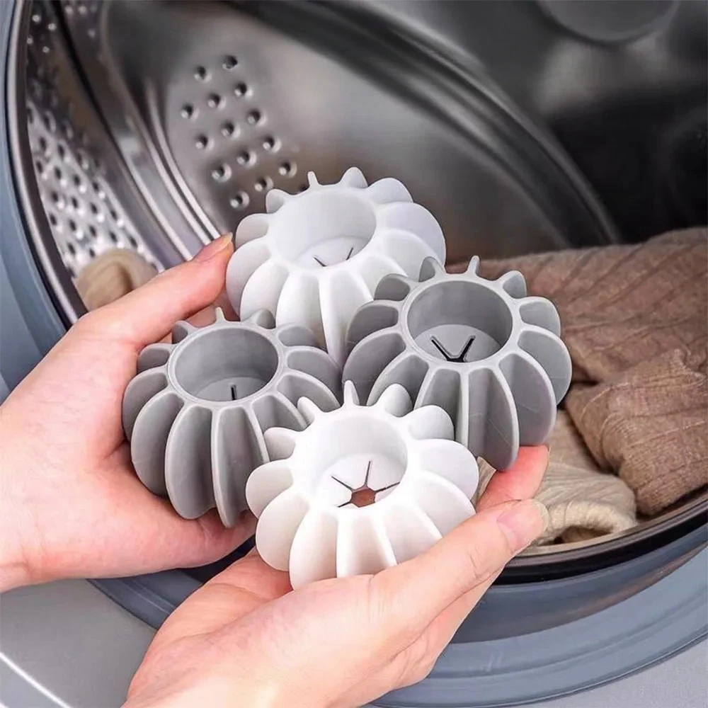 10 stücke Wiederverwendbare Silikon Wäsche Ball Kleidung Haar Reinigung Werkzeuge Pet Haarentferner Waschmaschine Katze Haar Catcher Wäsche Bälle Image
